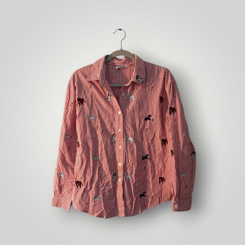 Teddi dog print stripped Women's multi Shirt